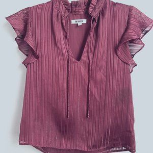 Sparkly Maroon BB Dakota Blouse